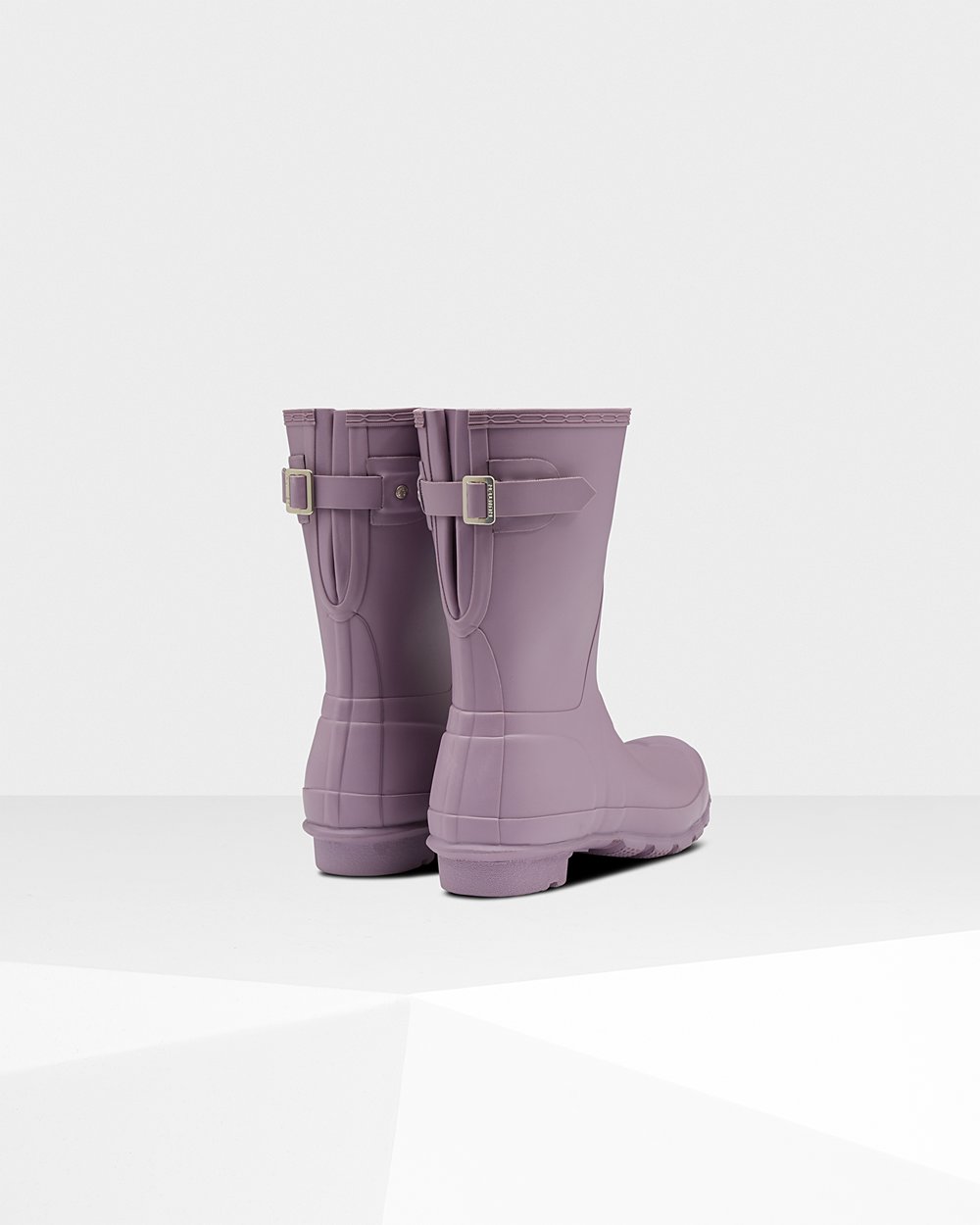 Hunter Original Back Adjustable Short Rain Boots - Shop Online Womens Purple - QTFDKP594